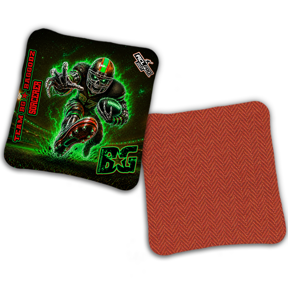 2027 BG Multiple Bag Models "FINAL DRIVE" - ACL Pro Stamped Cornhole Bags - SET OF 4 BAGS