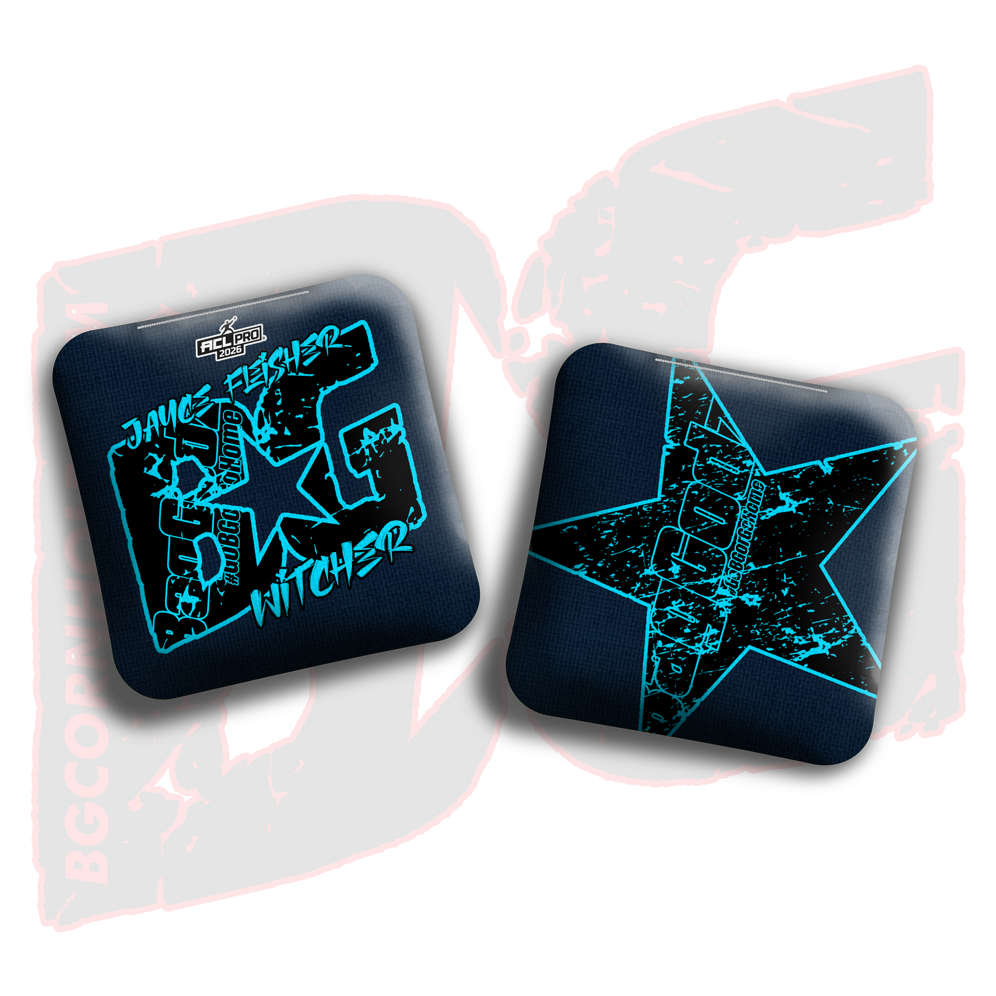 2026 BG Multiple Bag Models  - "Jayce Fleisher” - ACL Pro Stamped Cornhole Bags - SET OF 4 BAGS