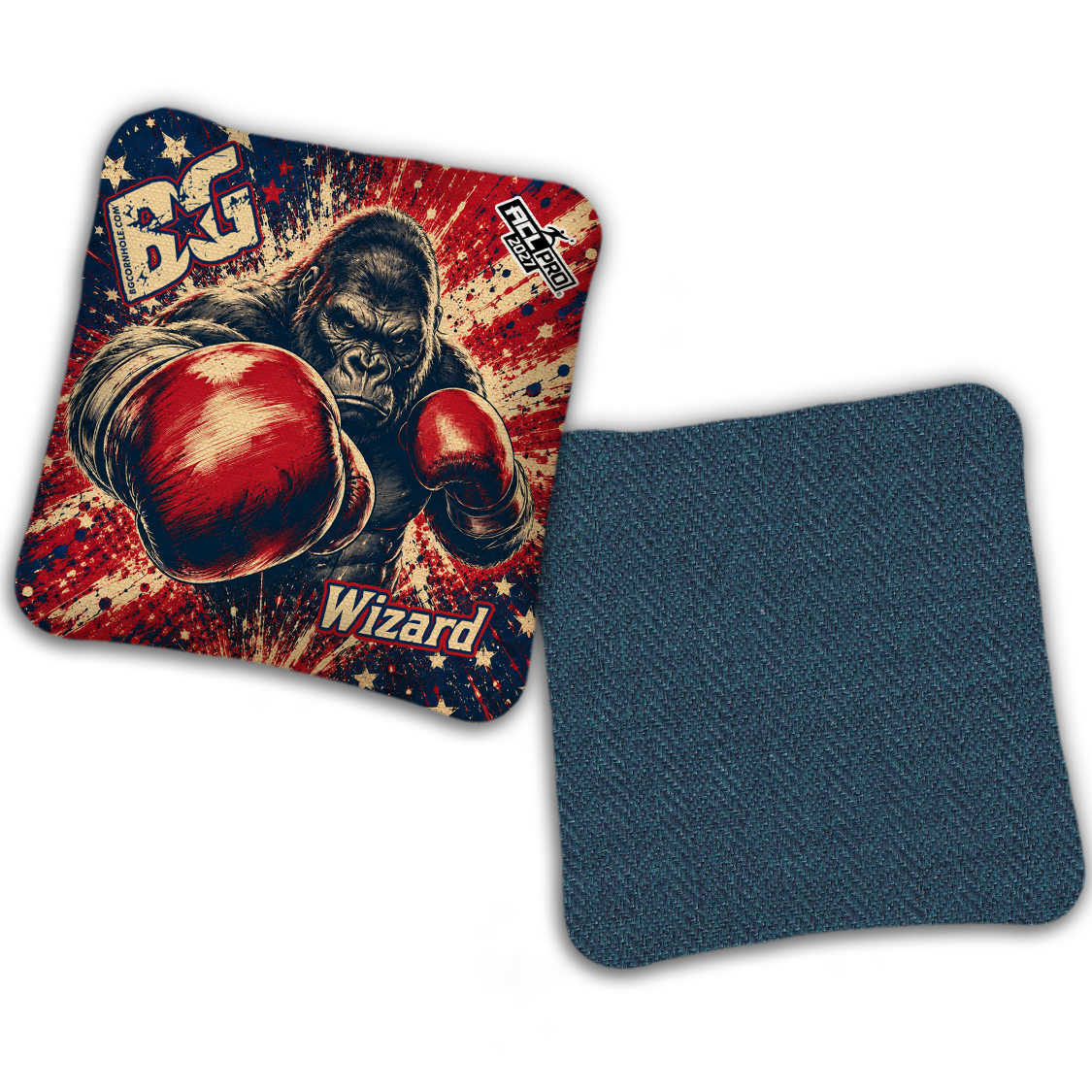 2027 BG Multiple Bag Models "AMERICAN FIGHTER" - ACL Pro Stamped Cornhole Bags - SET OF 4 BAGS