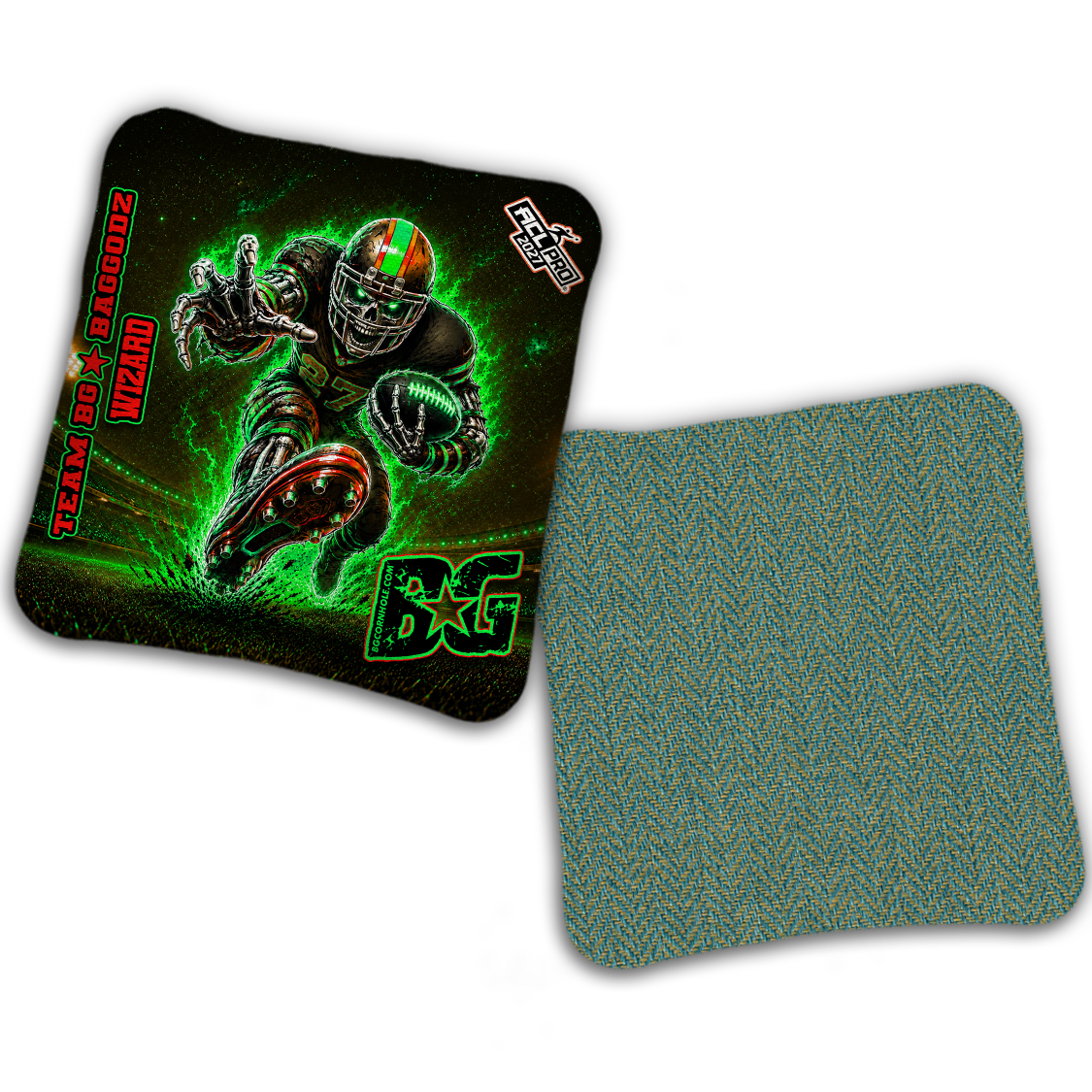 2027 BG Multiple Bag Models "FINAL DRIVE" - ACL Pro Stamped Cornhole Bags - SET OF 4 BAGS