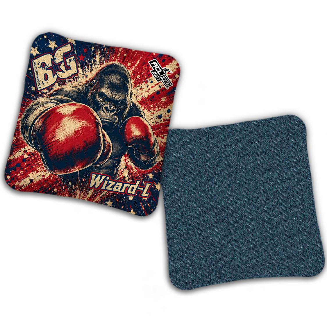 2027 BG Multiple Bag Models "AMERICAN FIGHTER" - ACL Pro Stamped Cornhole Bags - SET OF 4 BAGS