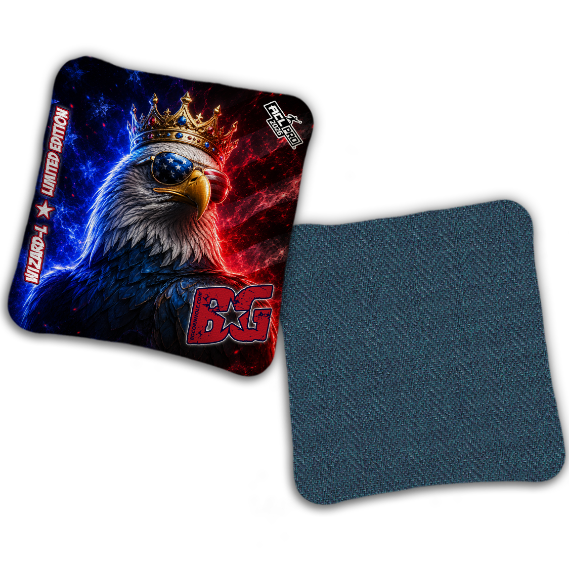 2026 BG "Crowned Eagle" - ACL Pro Stamped Cornhole Bags - SET OF 4 BAGS