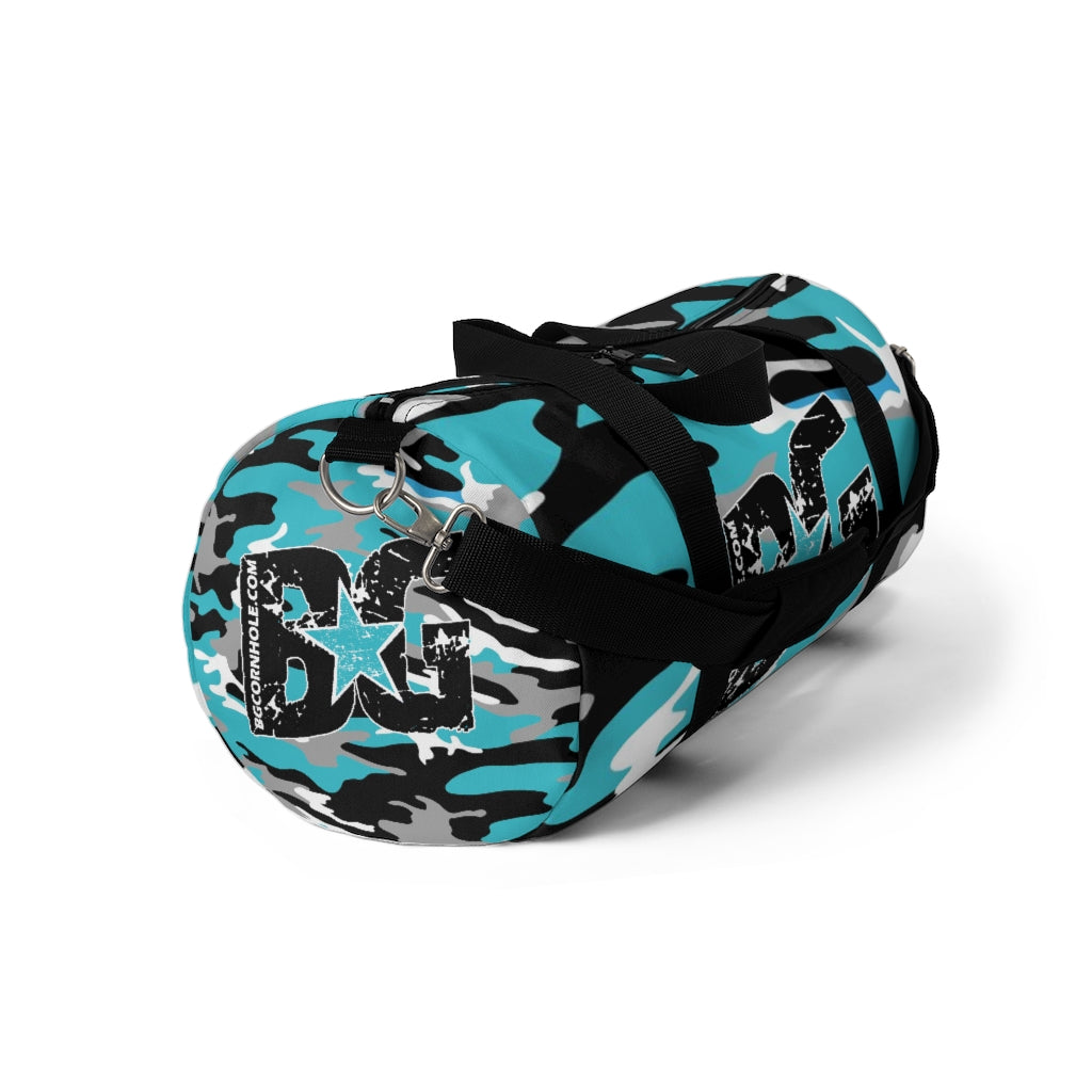 BG Cornhole Blue Camo Duffel Bag