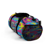 Load image into Gallery viewer, BG Cornhole Bubble Gum Camo Duffel Bag