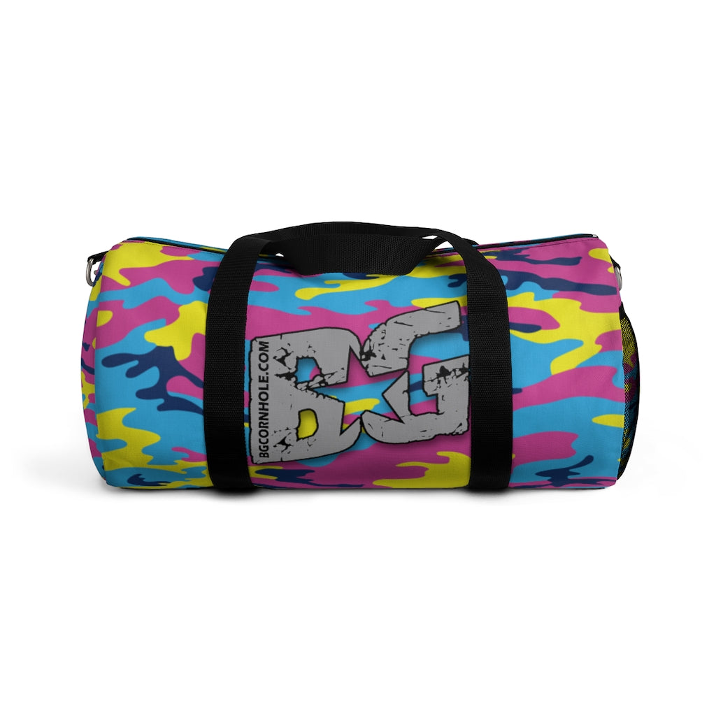 BG Cornhole Bubble Gum Camo Duffel Bag