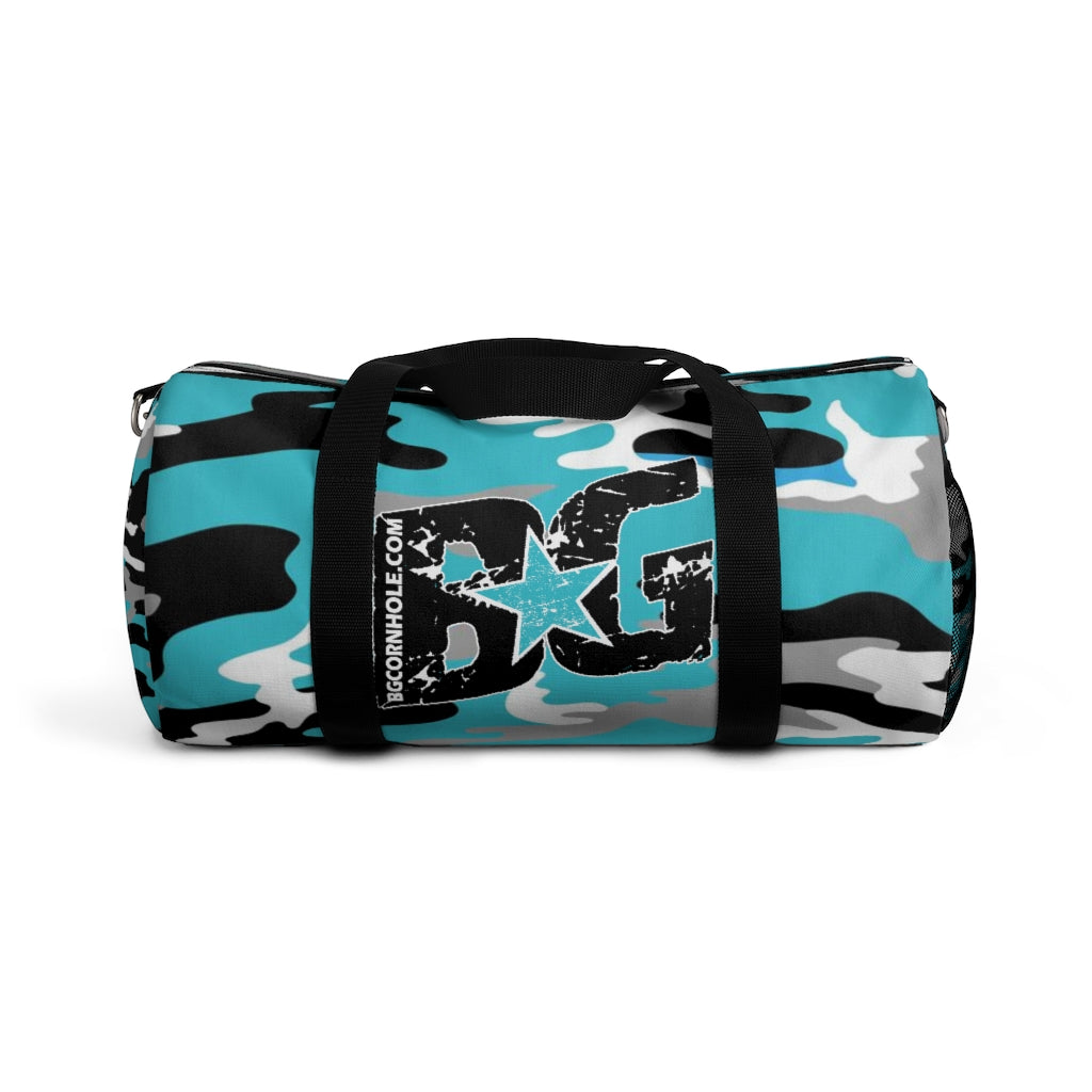 BG Cornhole Blue Camo Duffel Bag