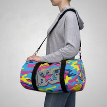 Load image into Gallery viewer, BG Cornhole Bubble Gum Camo Duffel Bag