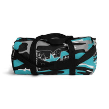 Load image into Gallery viewer, BG Cornhole Blue Camo Duffel Bag